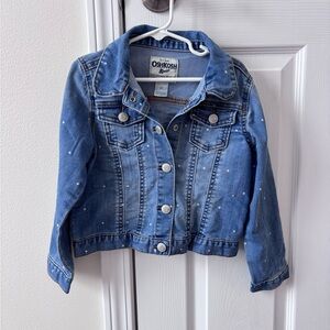 OshKosh B'gosh Kids' Blue Jean Jacket with Polka Dots
